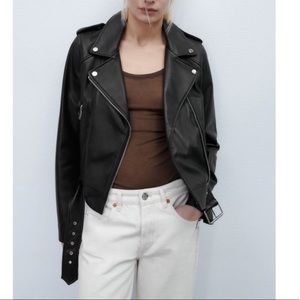 Zara leather jacket
